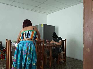 Sinful Latina Maid Spreads Cute Pussy For Daddy Domination