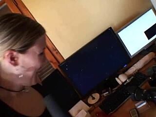 fucking this hot blonde kelly toma's shaved pussy and big tits deep