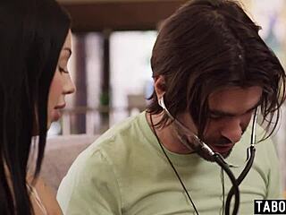 Stepbro Probes Holly Day's Tight Teen Stepsister Pussy Taboo