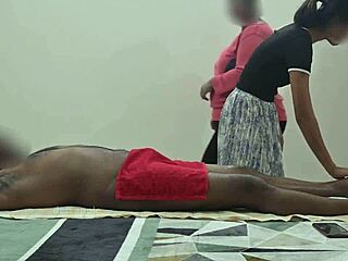 Step sister watches my happy ending massage flash cock