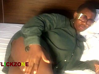 Holy shit, naked oiled ebony blind lady's huge tits and fat ass up close!