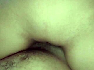 my tight shaved pussy gets so wet riding that monster cock first time ever