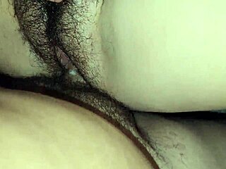 stepsister spreads hairy pussy climbs bed lets bro finger juicy creampie fuck