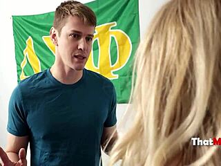 Step son slips huge cock into curvy mother-in-law alexis malone pussy during 5some wtf!