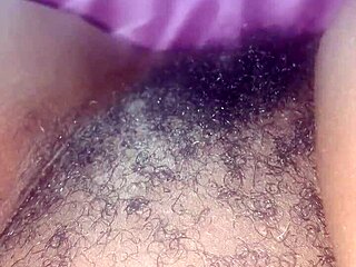 Behold My Bushy Hairy Black Ebony Pretty Pussy Up Close!