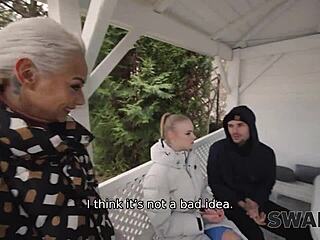 A Young Couple Seduces Girl For Threesome While Boyfriend Watches