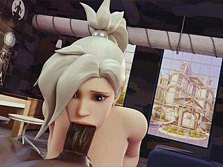 Overwatch Mercy's blonde compilation hints at steamy big cock moments
