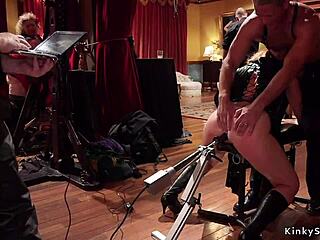 Bound Babes Take Rough Anal at Kinky BDSM Orgy