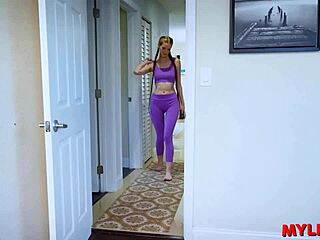 skinny gymnast redhead gets fucked hard right after yoga flexing