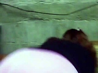 Big ass mature shows off her marked panty curves