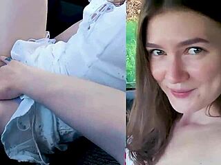 let's drive and watch bisexual car lesbian compilation fun