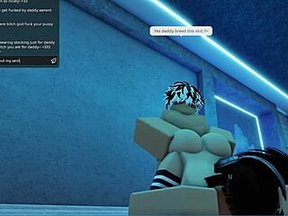 random roblox slut found and her fat tits ass get monster cock brain-melted rough