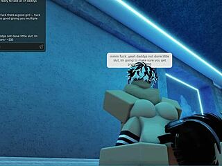 random roblox slut found and her fat tits ass get monster cock brain-melted rough