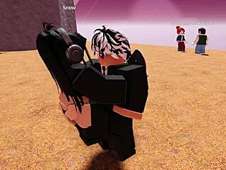 random roblox slut found and her fat tits ass get monster cock brain-melted rough