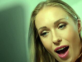 Blonde Nanny Angelika Grays Kitchen Encounter with Boss