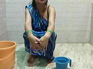 mommy, can i fuck you while you clean clothes? stepmom's wet pussy takes teen cock with dirty hindi talk