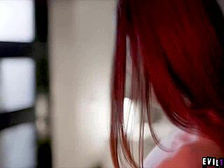 two teens one brunette one redhead dive into twisted lesbian fucking storyline