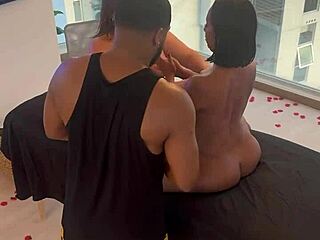 bbc destroys two latinas in rough massage threesome with emmanuel lustin panama pounding wet pussies