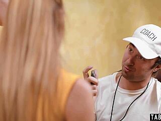 Coach Pounds Petite Cheerleaders Khloe Kapri Kyler Quinn Anal