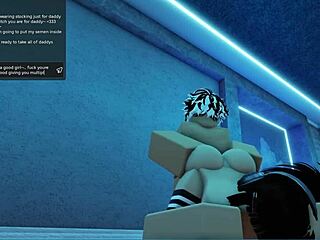 random roblox slut found and her fat tits ass get monster cock brain-melted rough