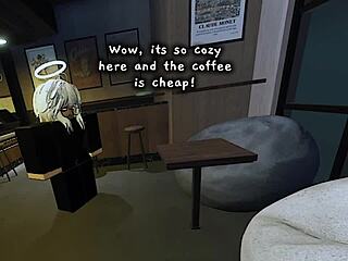 roblox babe sips creamy milk surprise straight from the source 😏 creampie fun