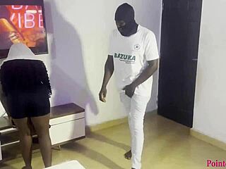 hey these housekeepers try oga's big cock on oiled big tits pussy