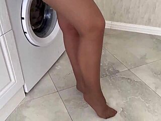 Whipped Lazy Maid Bent Over for Rough Doggystyle Creampie