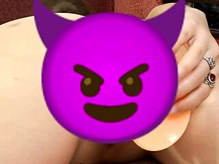 dragon dildo fan tests massive miranielt deep in her huge pussy softcore solo ride