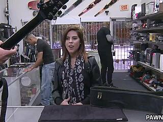 i met this hot pawnstar chick and fucked her rock hard in the shop for cash