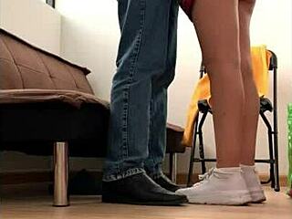 nataly skips class to fuck her horny teacher