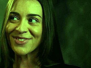 japanese bbw trapped in vampire hotel, big tits brunette lezdom rips clothes for wet scissoring.