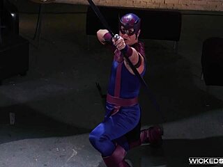 lexi swallow rides monster cock deepthroat style in avengers parody