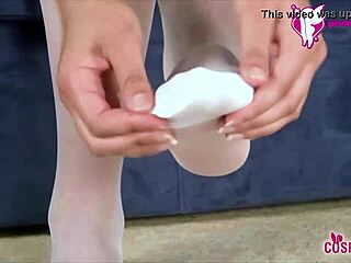 wow minnie mouse stockings hug those cute feet sexy!