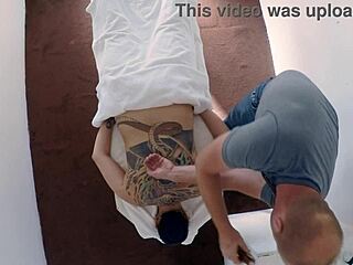 Skinny Shaved Slut Raven Grey's Extreme Massage Turns Into Wild Happy Ending!