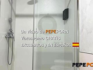 curvy redhead elektra rose bent over in shower for doggystyle pounding and moaning quickie