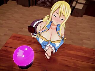 How does lucy's huge tits swell even more when impregnated?