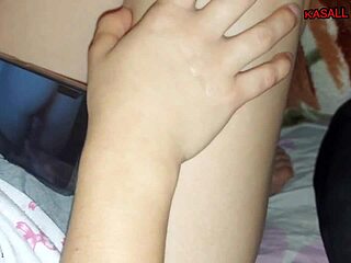 Thats What Happens When She Watches Porn Her Pussy Blinks Cant Resist Handjob Then Fucks Till She Cums