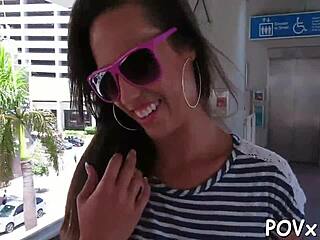 damn that cute teen slut looks so happy after those messy facials in the blowjob contest