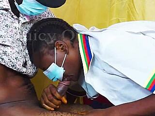 amateur deepthroat cock sucker gags on throbbing dick eagerly