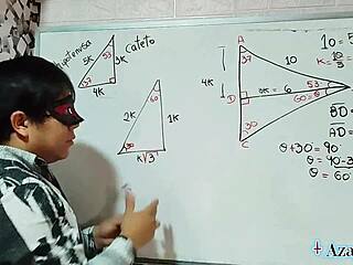 the japanese student nerd angles her body at 30 degrees for sexual math lesson in bedroom