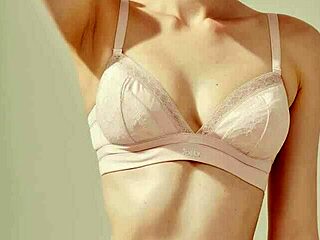 lingerie models tease in flower panties