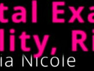 aria nicole thinks this rectal exam's just a formality before anal play