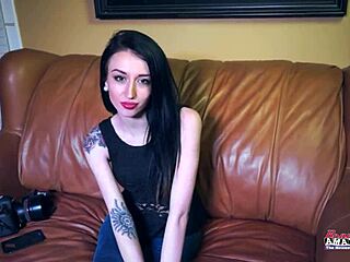 Busty Blonde Hannah Deeply Sucks Brunette Olyssia's Shaved Pussy