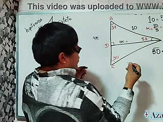the japanese student nerd angles her body at 30 degrees for sexual math lesson in bedroom