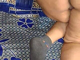 Desi housewife Alisha Bhabhi spreads closeup wet pussy for you