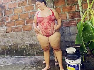 neighbor invades my garden for rough big cock pussy slamming