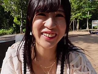 God tits JD chokes spanks cums hard Japanese