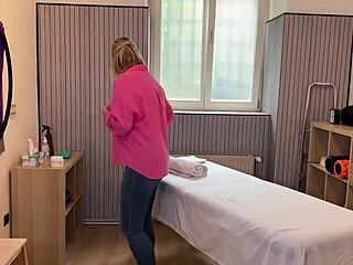 cheating wife skips massage ending up impaled on his massive throbbing dick