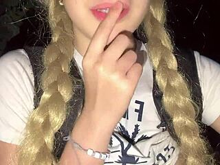 i wander jungle touching my pink pussy and perky natural tits