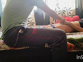 Desi bhabhi seduces servant's hard dick into her wet pussy in red saree